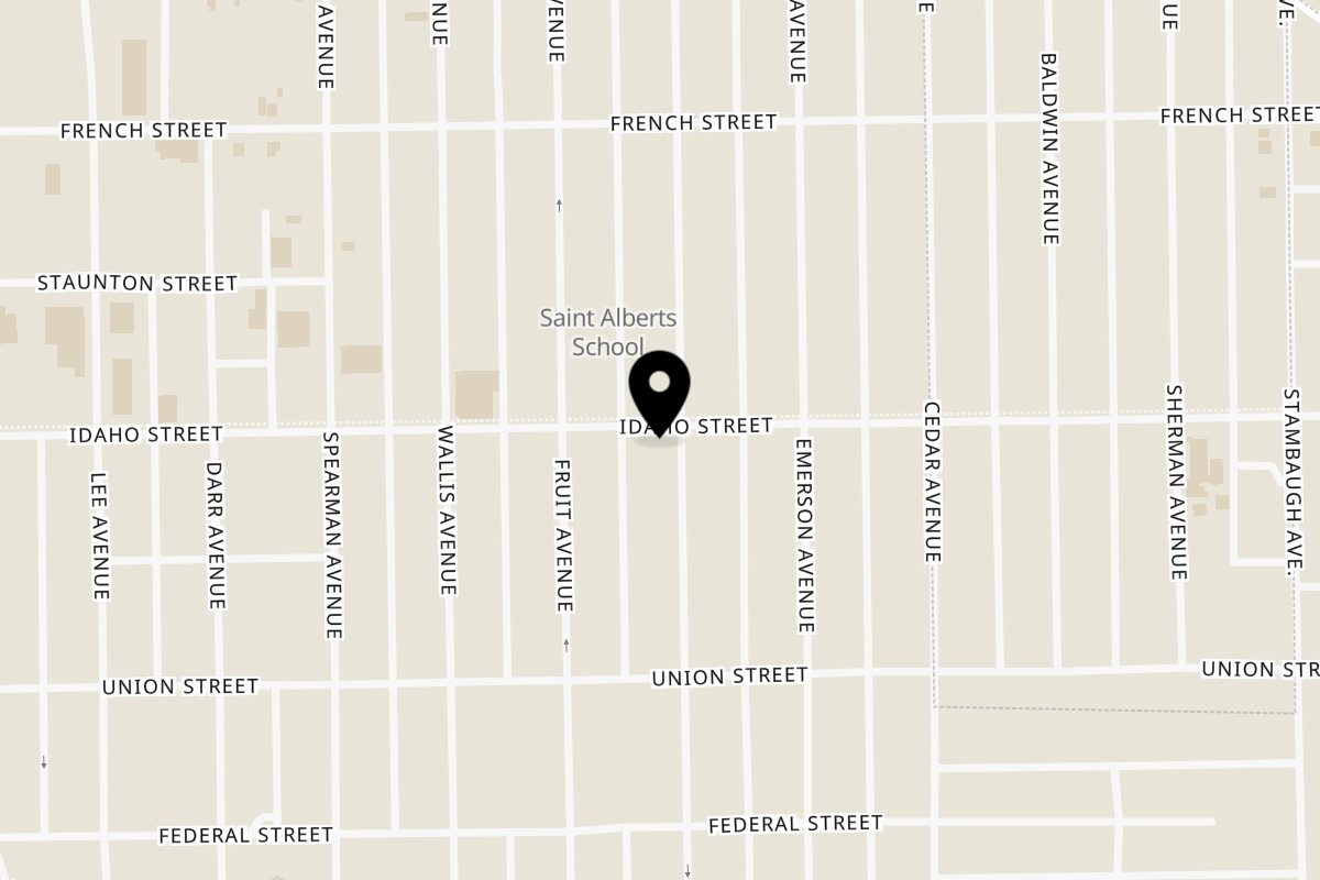 Map showing the location of Saber's Market & Deli on 946 Hamilton Ave in Farrell